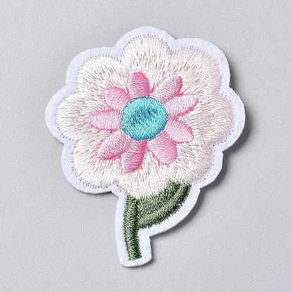 Computerized Embroidery Cloth Iron on/Sew on Patches, Costume Accessories, Appliques, Flower