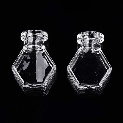 Стеклянные бутылки, шарик контейнеры, шестиугольный