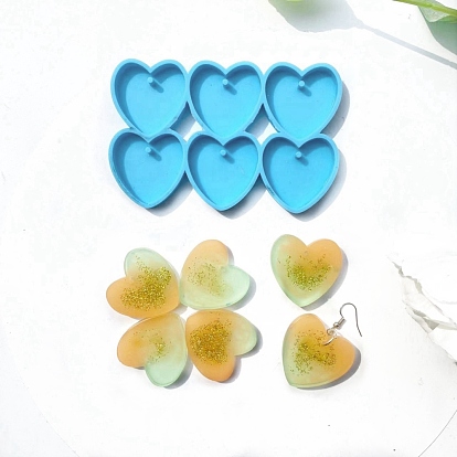 Heart Pendant Silicone Molds, Resin Casting Molds, for UV Resin & Epoxy Resin Jewelry Making