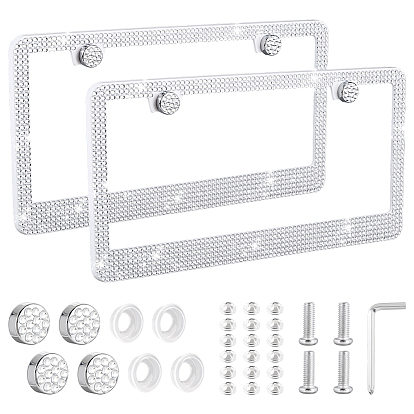 Рамки для номерных знаков из акрила и АБС-пластика, держатель рамки номерных знаков, для авто-грузовика, прямоугольные