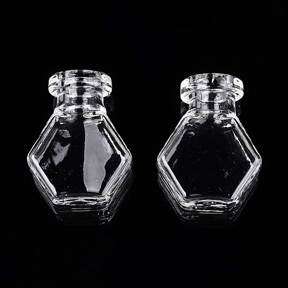 Стеклянные бутылки, шарик контейнеры, шестиугольный