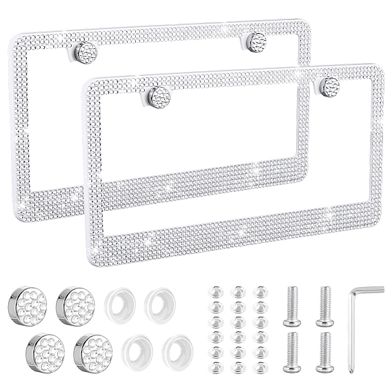 Рамки для номерных знаков из акрила и АБС-пластика, держатель рамки номерных знаков, для авто-грузовика, прямоугольные