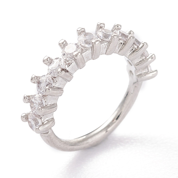 Пирсинг украшения, носовые кольца-кольца из латуни с микропаве из прозрачного кубического циркония, серьги обруча