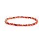5Pcs 5 Colors Glass Seed Beaded Stretch Bracelets Set for Women