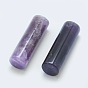 Natural Amethyst Beads, Undrilled/No Hole Beads, Column