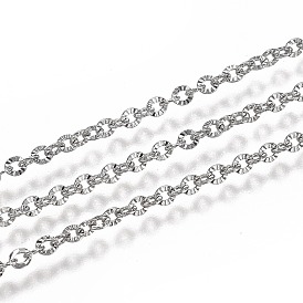 Revestimiento iónico (ip) 304 cadenas portacables de acero inoxidable, con carrete, soldada, textura
