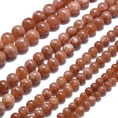 Натуральный Malaysia нефритовые бусы пряди, окрашенная и подогревом, круглые