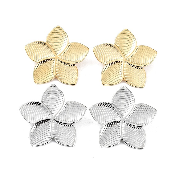 304 из нержавеющей стали серьги, цветок