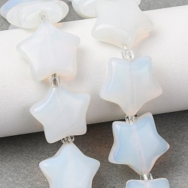 Opalite бисер пряди, звезда, с бисером