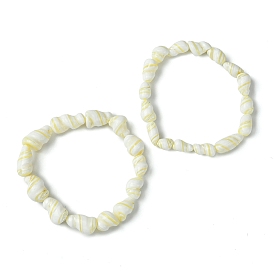 Natural Shell Beaded Stretch Bracelets for Women