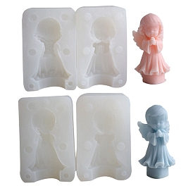 Boy/Girl Angel Food Grade Silicone Display Decoration Molds, Resin Casting Molds, Clay Craft Mold Tools