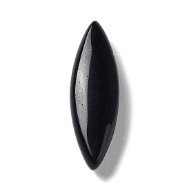 Perles d'oeil de maison d'onyx noir naturel (teint et chauffé), top foré