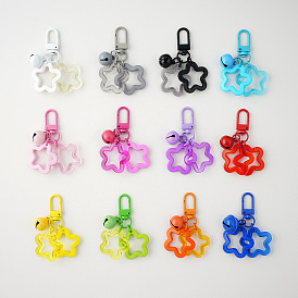 Colorful Mini Star Keychain Pendant for DIY Handmade Car Keys