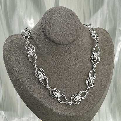 304 ожерелья из нержавеющей стали с паучьими звеньями для женщин и мужчин