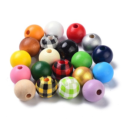 Wood Beads, Round