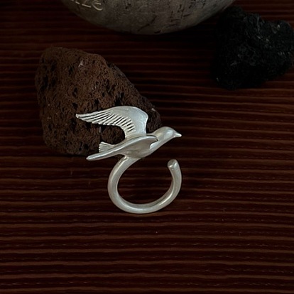 Brass Cuff Open Rings, Bird