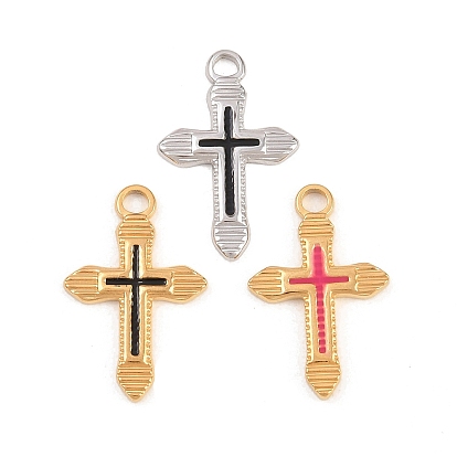 304 нержавеющей стальной эмали подвески, крест очарование