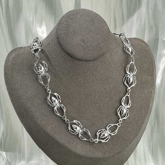 304 ожерелья из нержавеющей стали с паучьими звеньями для женщин и мужчин