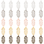 Hollow Alloy Kitten Open Back Bezel Pendants, for DIY UV Resin, Epoxy Resin, Pressed Flower Jewelry, Cadmium Free & Lead Free, Pineapple