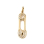 304 Colgantes del rhinestone del acero inoxidable, broches dijes