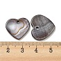 Natural Freshwater Shell Pendants, Heart Charms