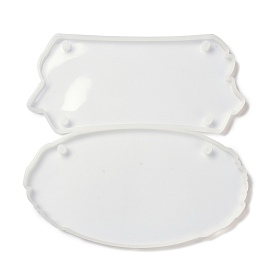 DIY Pendant Silicone Molds, for Doorplate, Indicator Making, Resin Casting Molds, For UV Resin, Epoxy Resin Jewelry Making