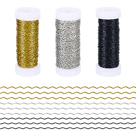 3 рулоны 3 цвета железные волнистые провода