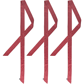 Длинный шелковый шарф из полиэстера с рисунком в горошек для женщин и девочек