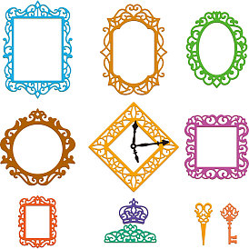 Трафареты для резки углеродистой стали в стиле ретро, Шаблон для изготовления бумажных карточек с декоративным тиснением для скрапбукинга своими руками, художественный промысел