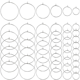 240 шт. 6 размер 316 хирургическая нержавеющая сталь бокалы подвески кольца, обручание серьги, DIY материал для баскетбола обруча серьги жены