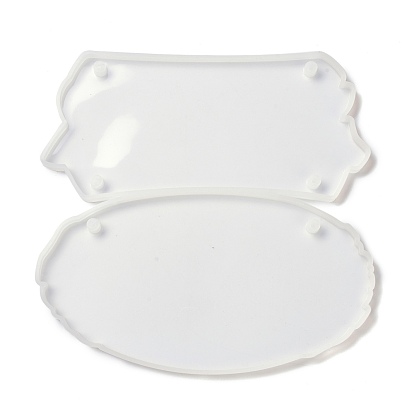 DIY Pendant Silicone Molds, for Doorplate, Indicator Making, Resin Casting Molds, For UV Resin, Epoxy Resin Jewelry Making