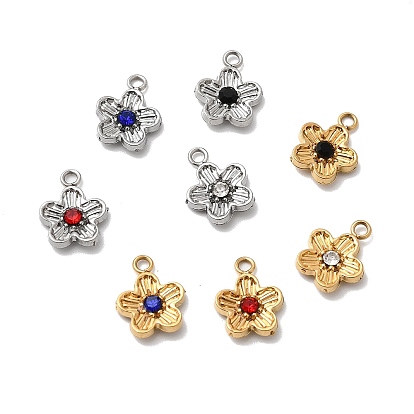 304 подвески из нержавеющей стали со стразами, 