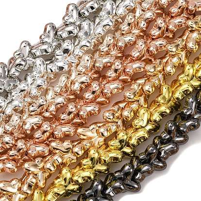 Стеклянные бусины с гальваническим покрытием , бабочка