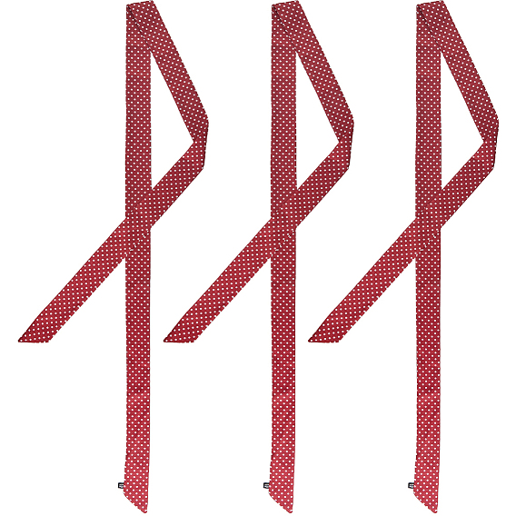 Длинный шелковый шарф из полиэстера с рисунком в горошек для женщин и девочек