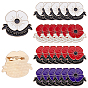 24Pcs 4 Colors Lest We Forget Poppy Enamel Broochs, Alloy Lapel Pin Backs for Backpack Clothes