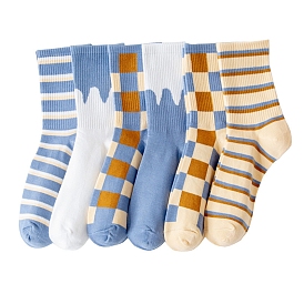Cotton Knitting Socks, Crew Socks, Winter Warm Thermal Socks