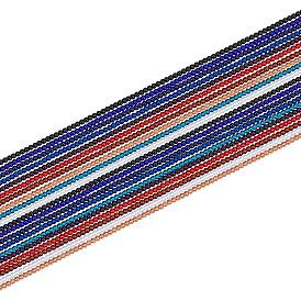 20 Strands 10 Colors Transparent Glass Beads Strands, Round