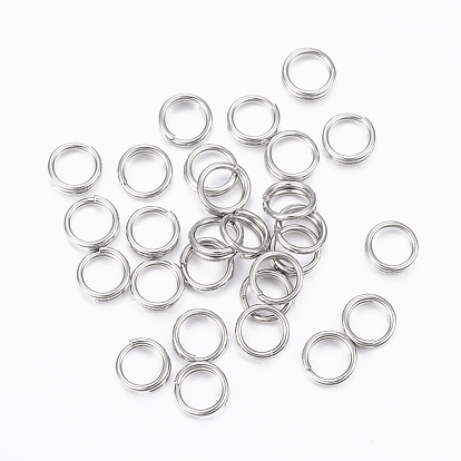 304 Stainless Steel Split Rings,Double Loops Jump Rings