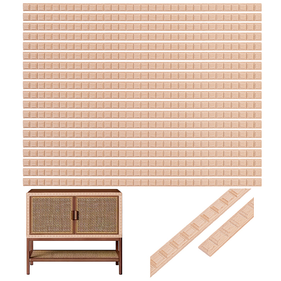 Квадратные деревянные резные полоски по краю в области талии для декоративного оформления стены в гостиной.