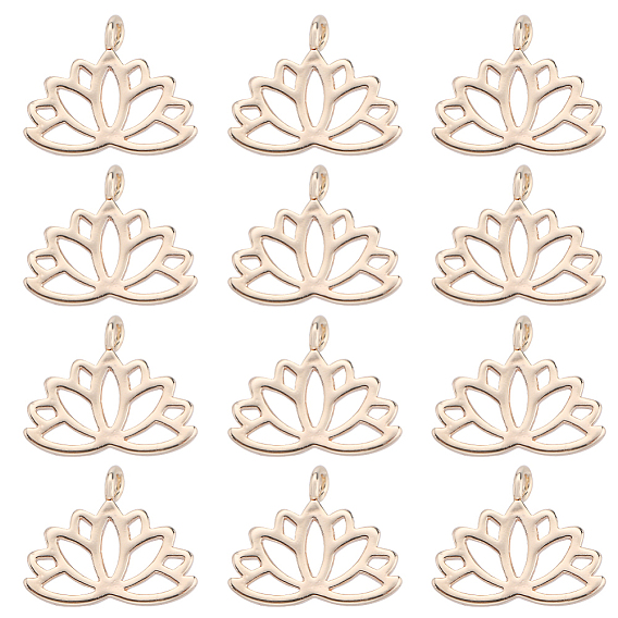 Латунь прелести, цветок лотоса, без никеля 