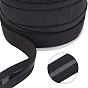 Cuerda elástica plana, con silicona, cinta elástica antideslizante, para accesorios para el cabello, ropa, boda, con carretes