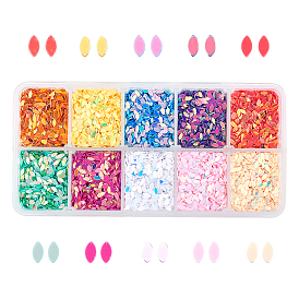Horse Eye Shining Nail Art Glitter, Manicure Sequins, DIY Sparkly Paillette Tips Nail, Crystal Epoxy Resin Material Filling