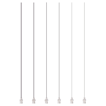 6 шт. 6 стиль 304 дозирующая игла с тупым кончиком из нержавеющей стали и латунным замком Люэра, Длинные иглы-аппликаторы для шприцев для измерения жидкости из эпоксидной смолы