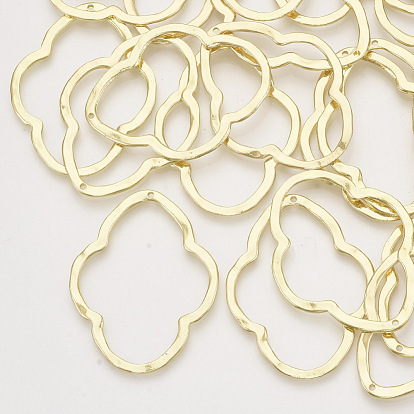 Alloy Open Back Bezel Pendants, For DIY UV Resin, Epoxy Resin, Pressed Flower Jewelry