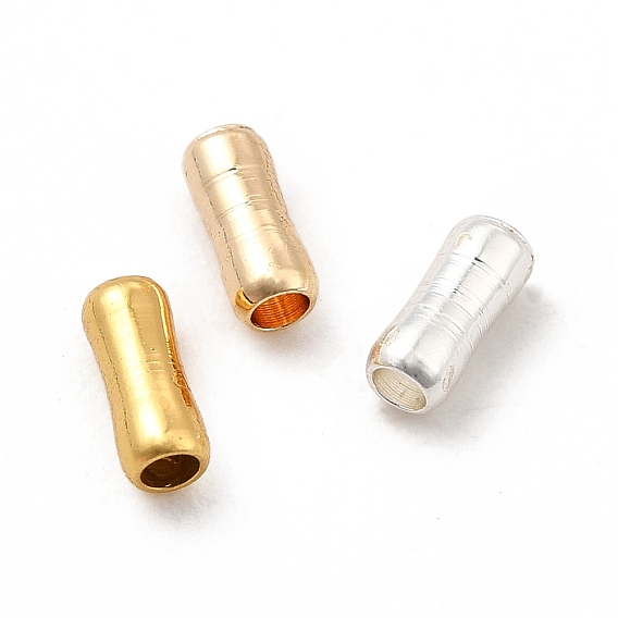 Rack Plating Brass Beads, Long-Lasting Plated, Cadmium Free & Lead Free, Column