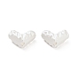 Matte Alloy Beads, Heart