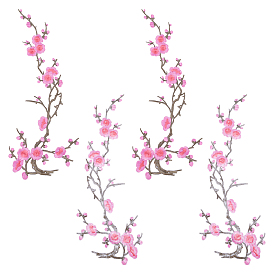 4шт. нашивки из ткани с компьютерной вышивкой "Зимняя сладость", наклеить патч, аксессуары для костюма, аппликация