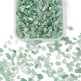 50g cuentas de chips de aventurina natural, sin agujero / sin perforar
