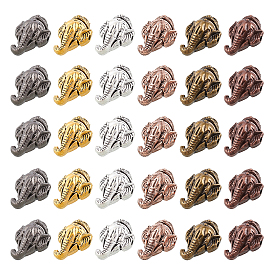 Tibetan Style Alloy Beads, Elephant