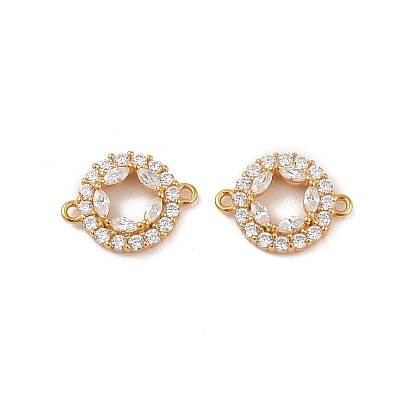 925 звенья из стерлингового серебра с прозрачным фианитом, плоские круглые подвески-коннекторы со штампом 925